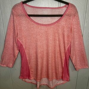 Jockey Relaxed Coral Blouse with 3/4 Sleeves - FINAL PRICE